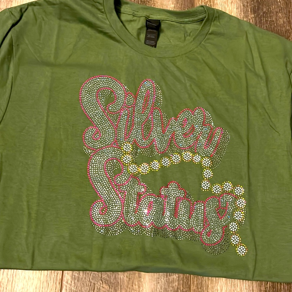 Silver Status Rhinestone T-Shirt – Sparkling Style for 25+ Years